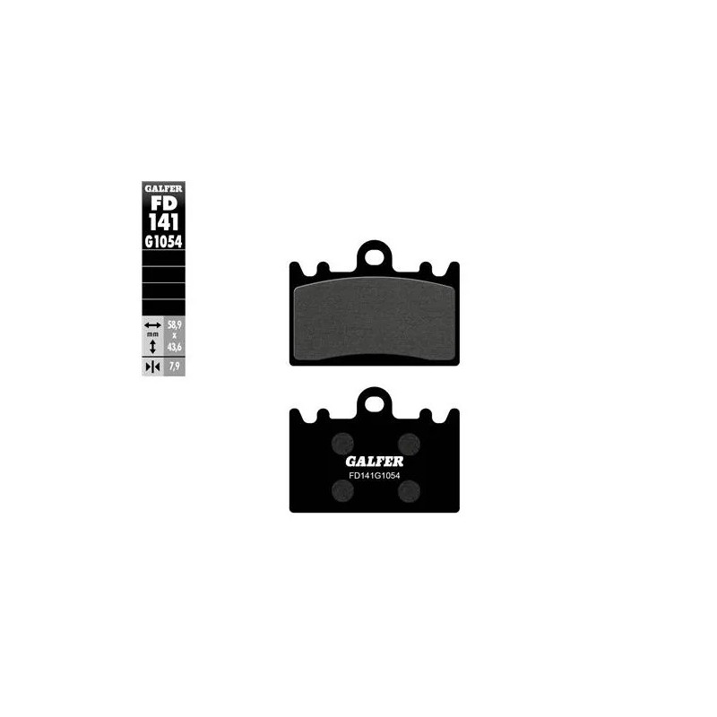 pastillas de freno moto galfer semi metal fd141g10