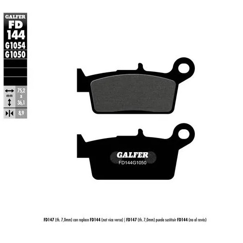 pastillas de freno moto galfer scooter fd144g1050