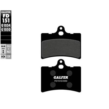pastillas de freno moto galfer semi metal fd151g16