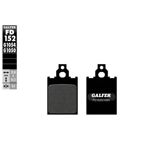 pastillas de freno moto galfer semi metal fd152g10