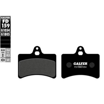 pastillas de freno moto galfer semi metal fd159g10