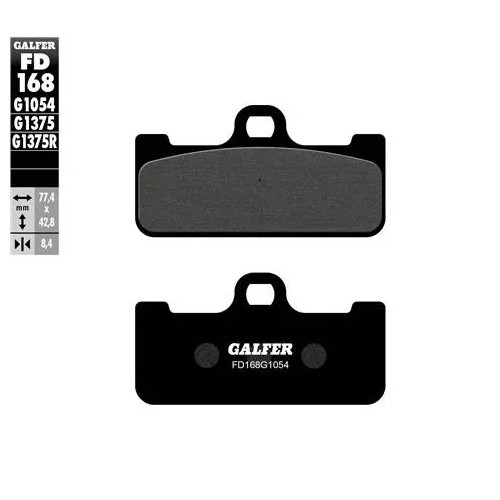 pastillas de freno moto galfer semi metal fd168g16