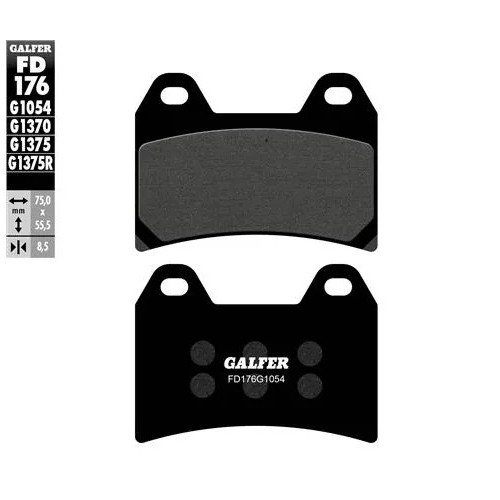 pastillas de freno moto galfer sinter sport r fd17