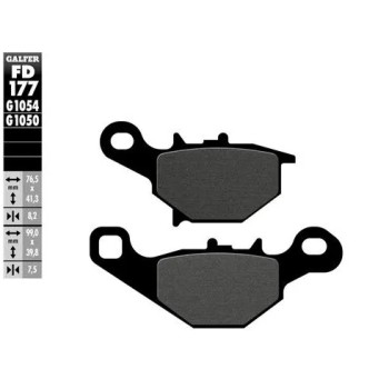 pastillas de freno moto galfer semi metal fd177g10