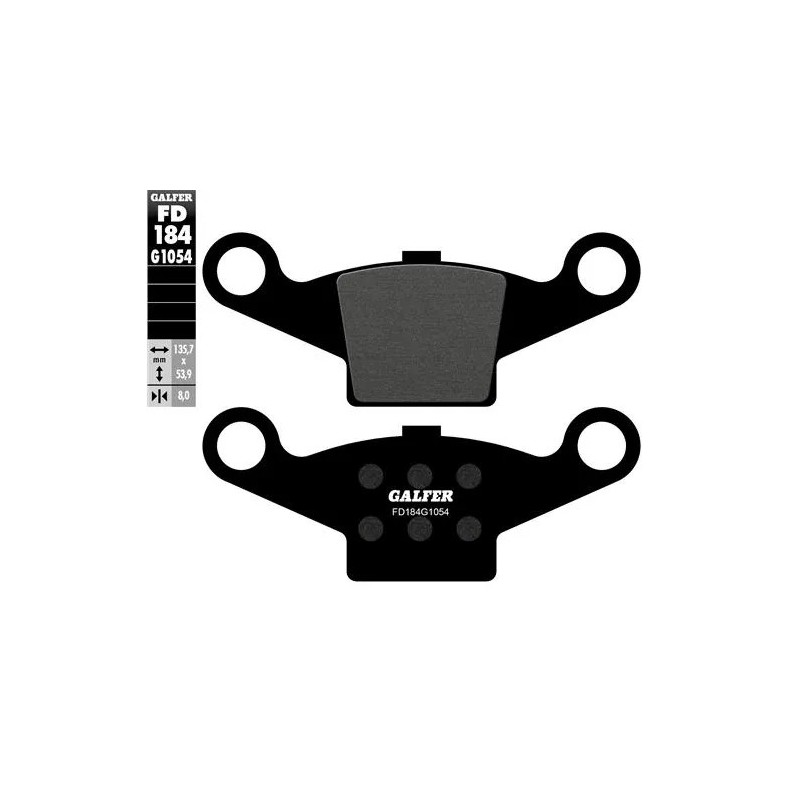 pastillas de freno moto galfer semi metal fd184g10