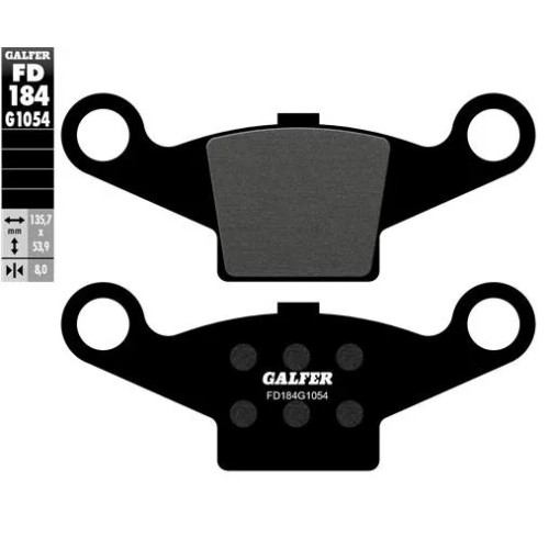 pastillas de freno moto galfer semi metal fd184g10