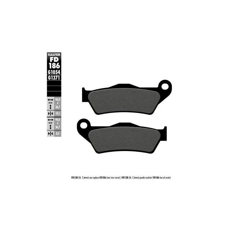pastillas de freno moto galfer sinter street fd186