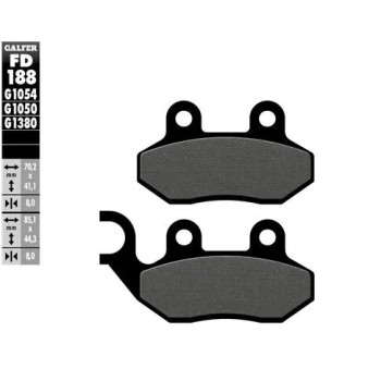 pastillas de freno moto galfer scooter fd188g1380