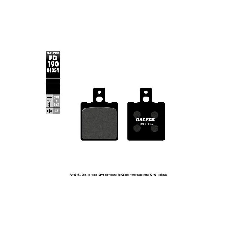 pastillas de freno moto galfer semi metal fd190g16
