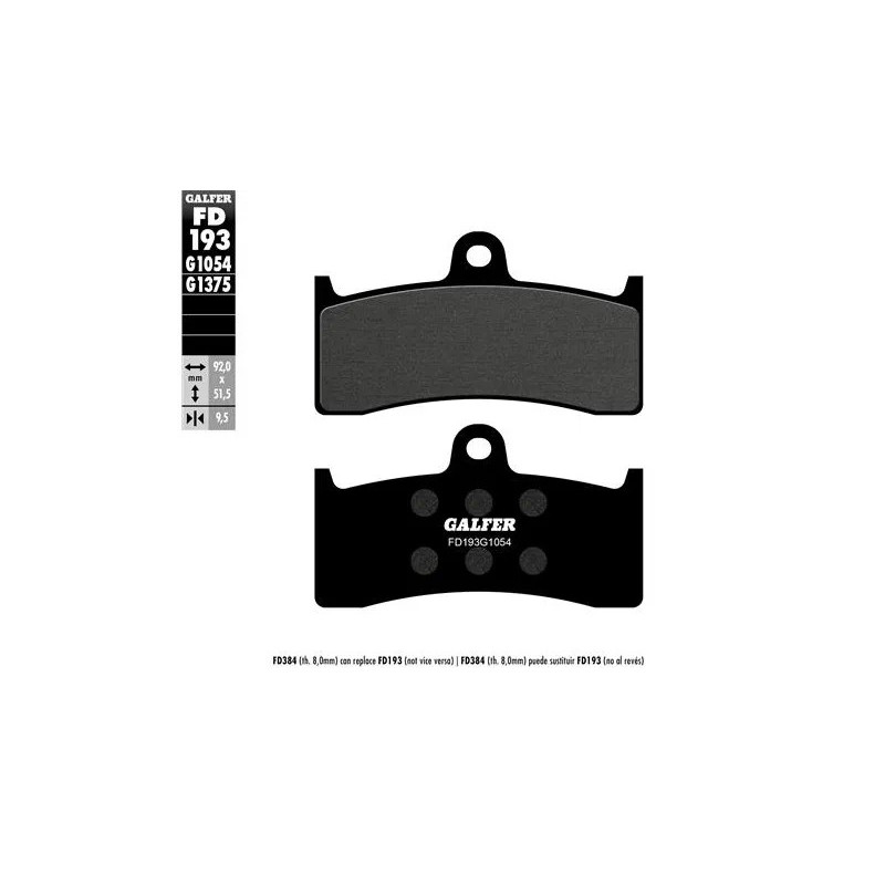 pastillas de freno moto galfer semi metal fd193g16