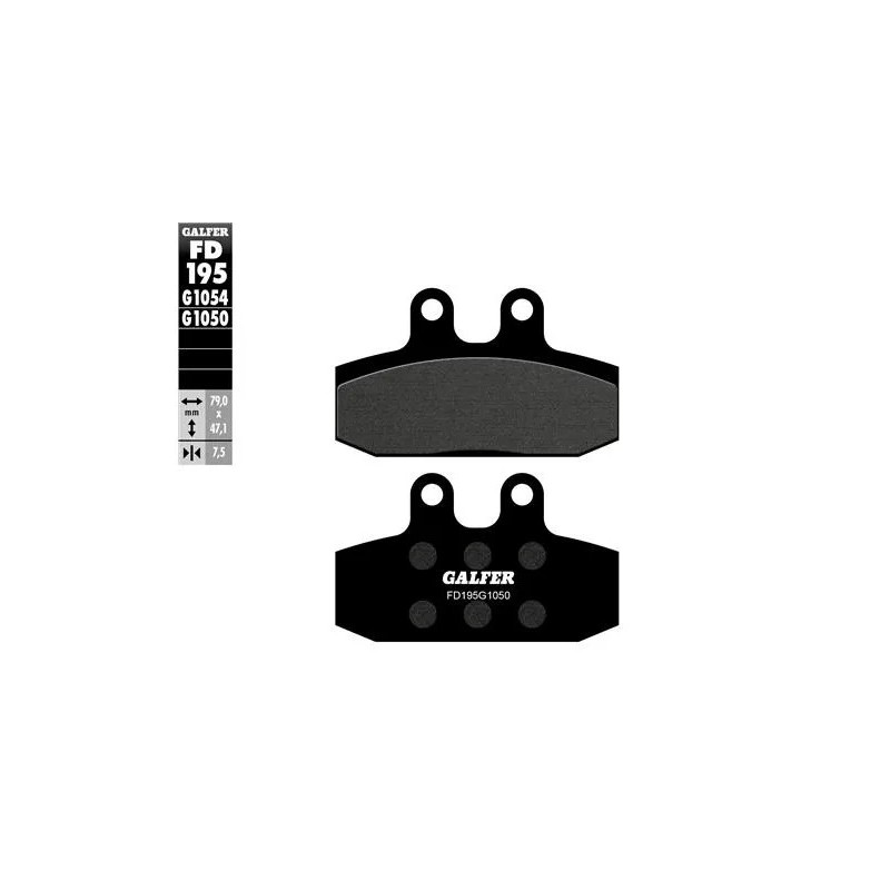 pastillas de freno moto galfer semi metal fd195g10