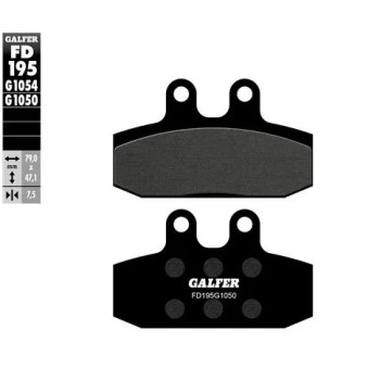 pastillas de freno moto galfer semi metal fd195g16