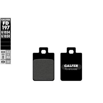 pastillas de freno moto galfer semi metal fd197g10