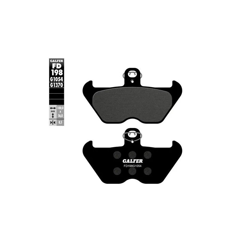 pastillas de freno moto galfer semi metal fd198g10