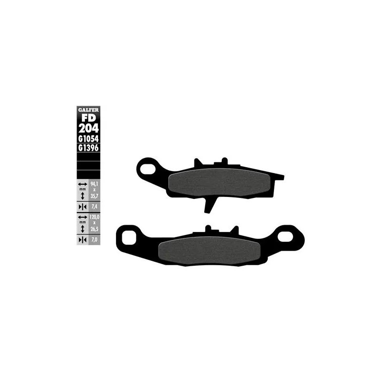pastillas de freno moto galfer semi metal fd204g16