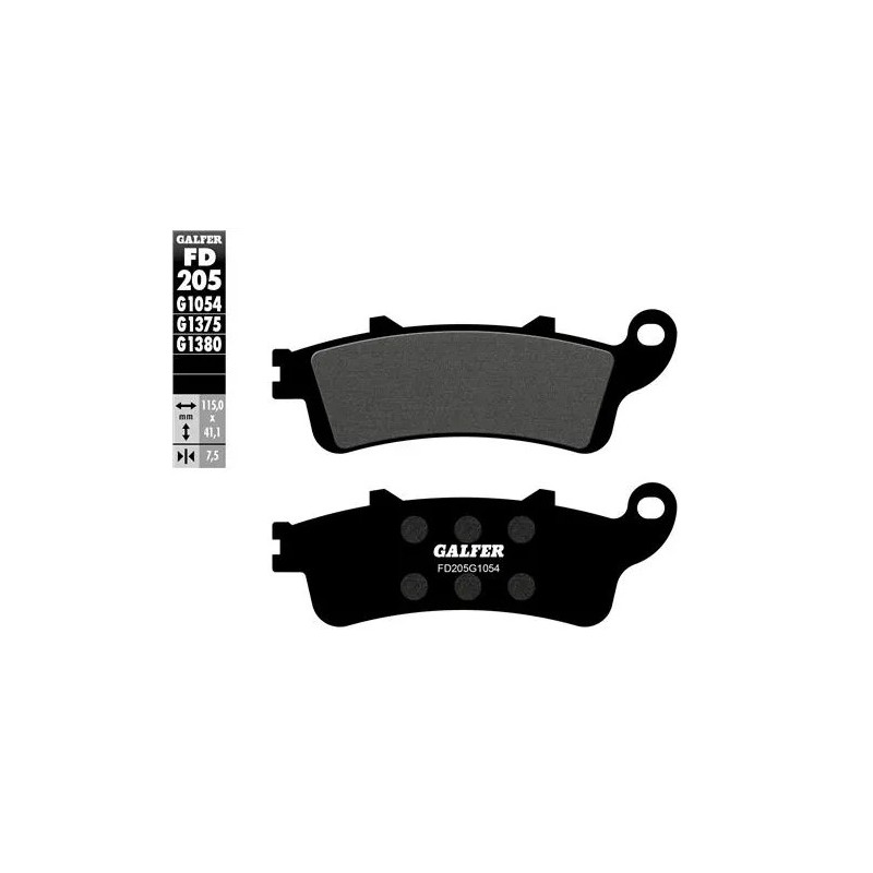 pastillas de freno moto galder sinter sport fd205g