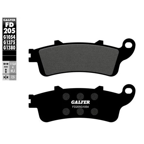 pastillas de freno moto galder sinter sport fd205g