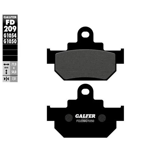 pastillas de freno moto galfer semi metal fd210g16
