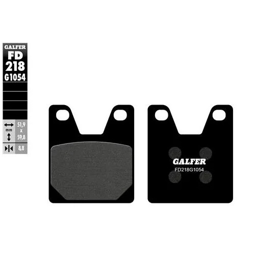 pastillas de freno moto galfer semi metal fd218g10