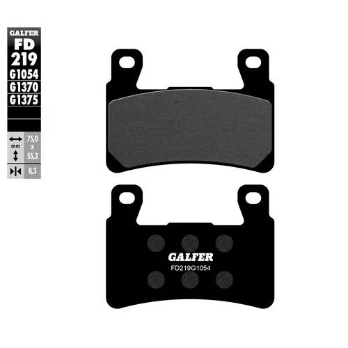 pastillas de freno moto galfer semi metal fd219g10