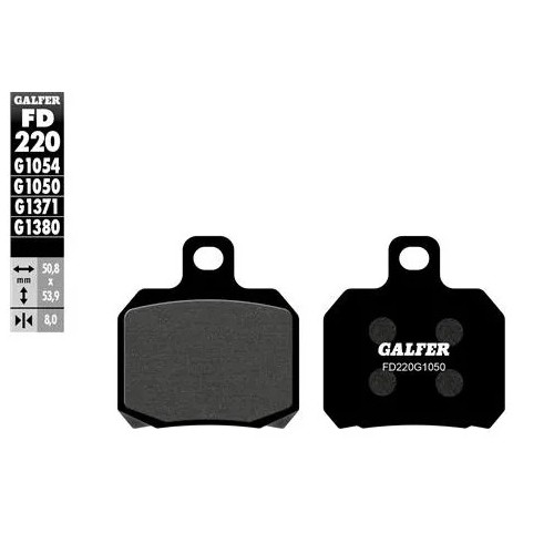 pastillas de freno moto galfer semi metal fd220g16