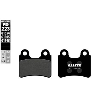 pastillas de freno moto galfer trial top delantera