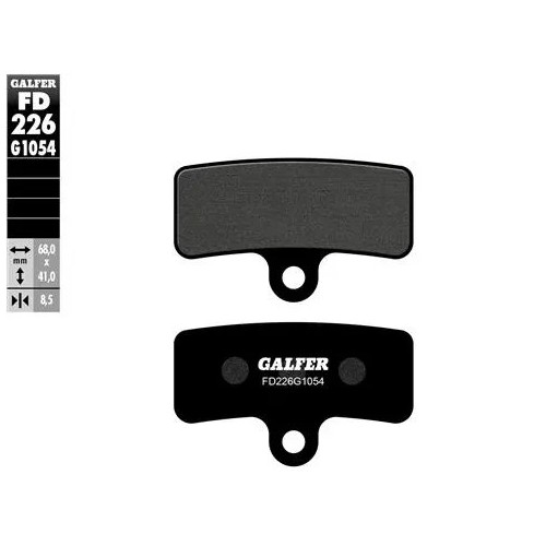 pastillas de freno moto galfer semi metal fd226g10