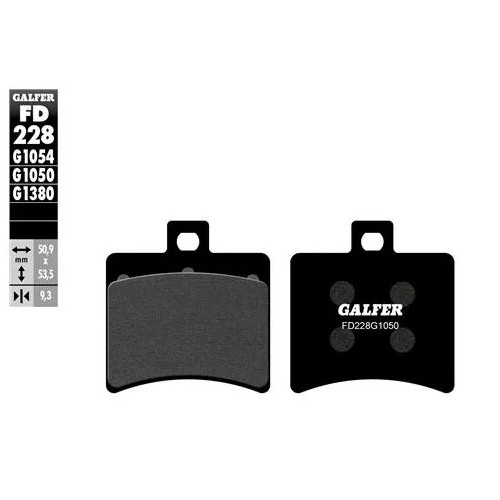 pastillas de freno moto galfer scooter fd228g1050