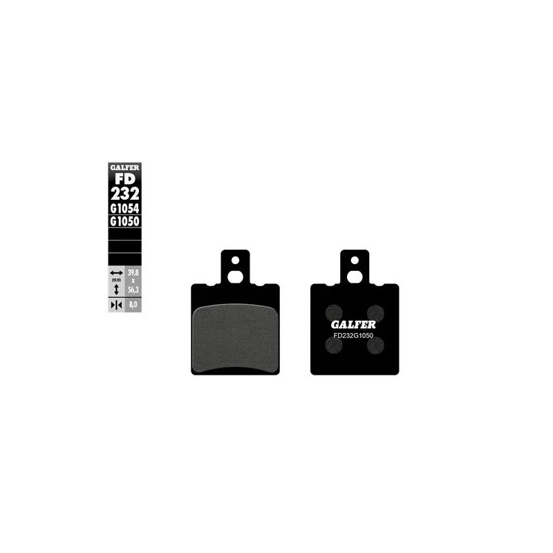 pastillas de freno moto galfer semi metal fd232g16