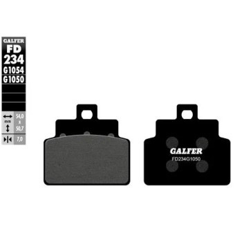 pastillas de freno moto galfer semi metal fd234g16