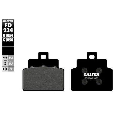 pastillas de freno moto galfer semi metal fd234g16