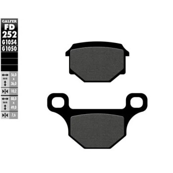 pastillas de freno moto galfer scooter fd252g1050