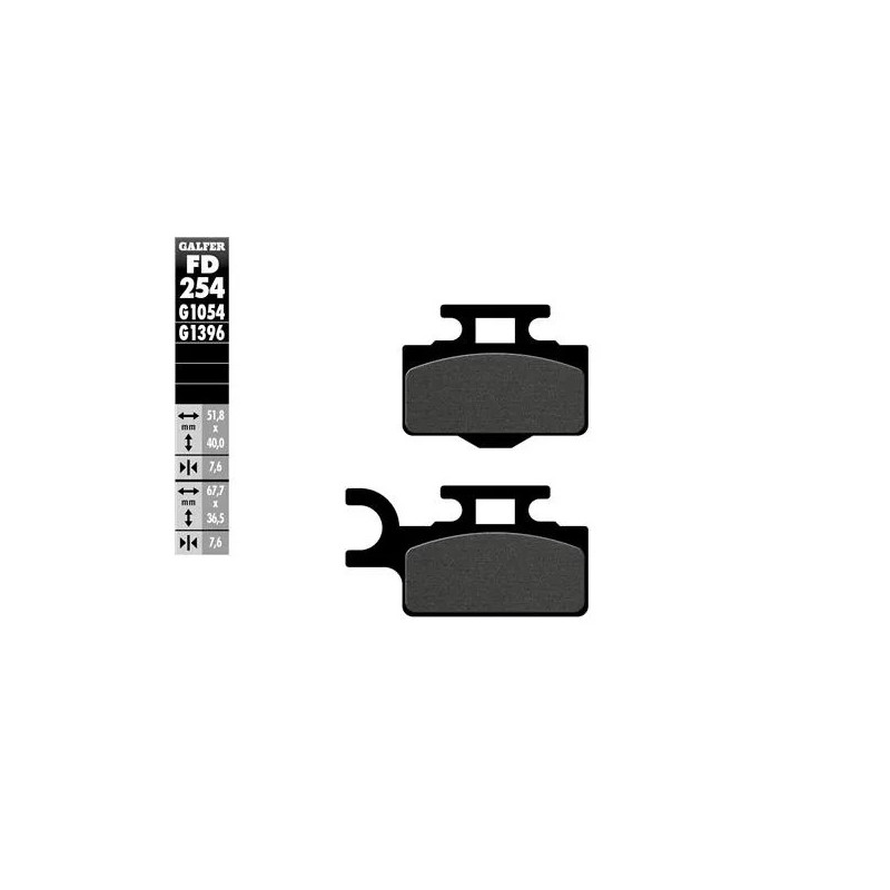 pastillas de freno moto galfer sinter offroad fd25
