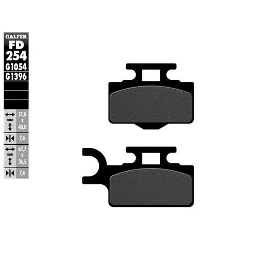 pastillas de freno moto galfer sinter offroad fd25