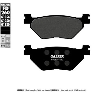 pastillas de freno moto galfer scooter fd260g1380