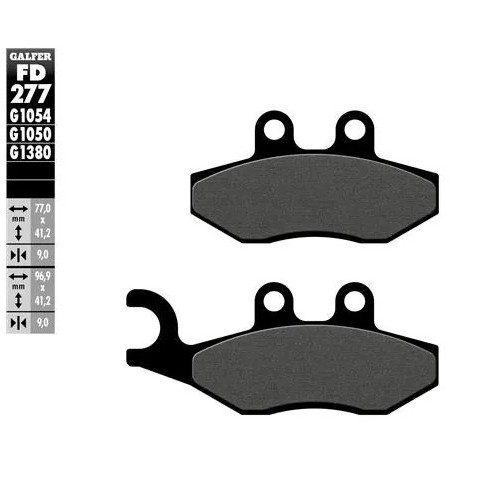 pastillas de freno moto galfer semi metal fd277g10