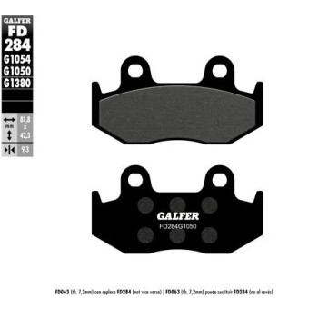 pastillas de freno moto galfer scooter fd284g1050