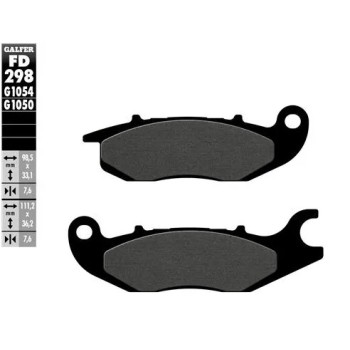 pastillas de freno moto galfer semi metal fd298g10