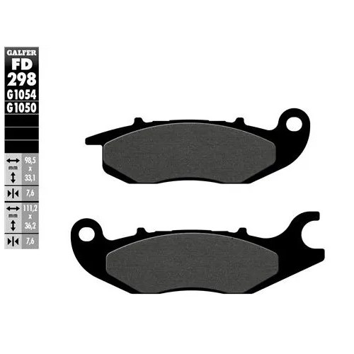pastillas de freno moto galfer semi metal fd298g10