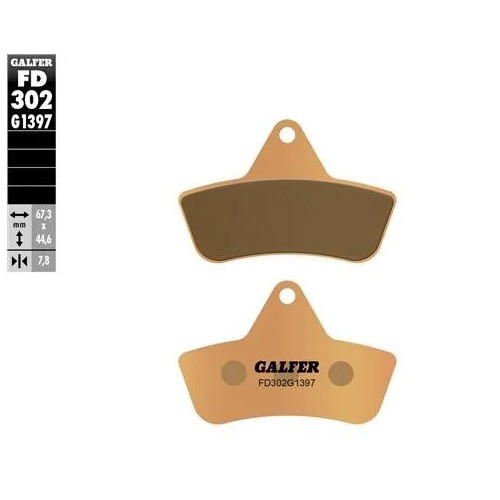 pastillas de freno moto galfer sinter quad fd302g1