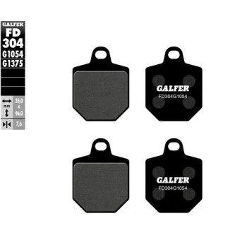 pastillas de freno moto galfer semi metal fd304g16