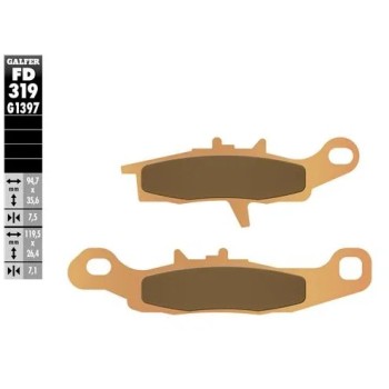 pastillas de freno moto galfer sinter quad fd319g1