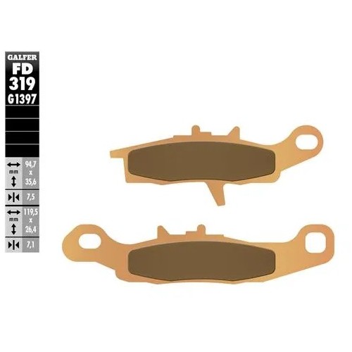 pastillas de freno moto galfer sinter quad fd319g1