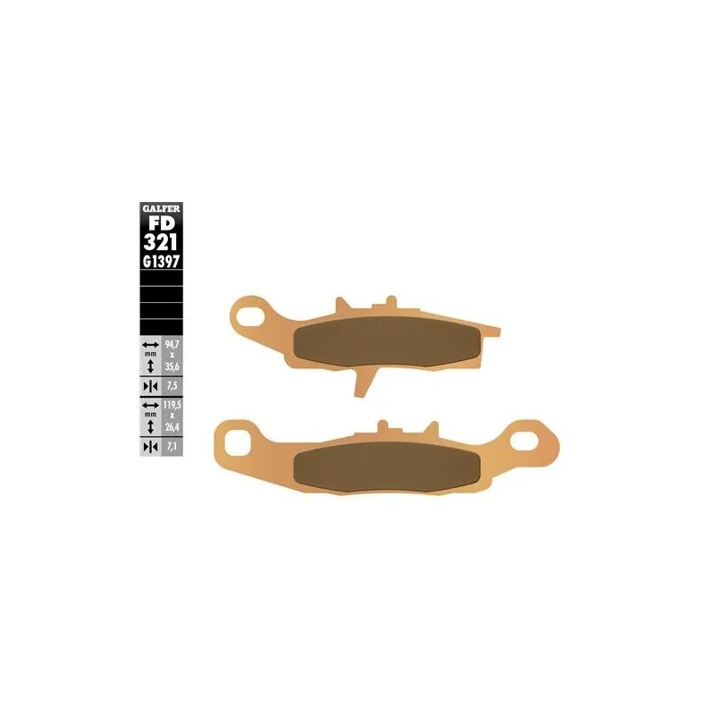 pastillas de freno moto galfer sinter quad fd321g1
