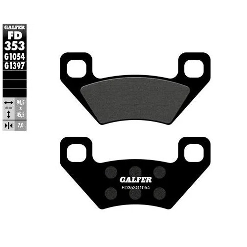 pastillas de freno moto galfer semi metal fd353g10