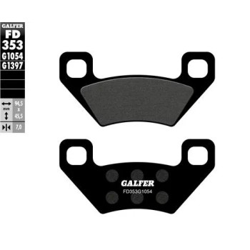 pastillas de freno moto galfer semi metal fd353g16
