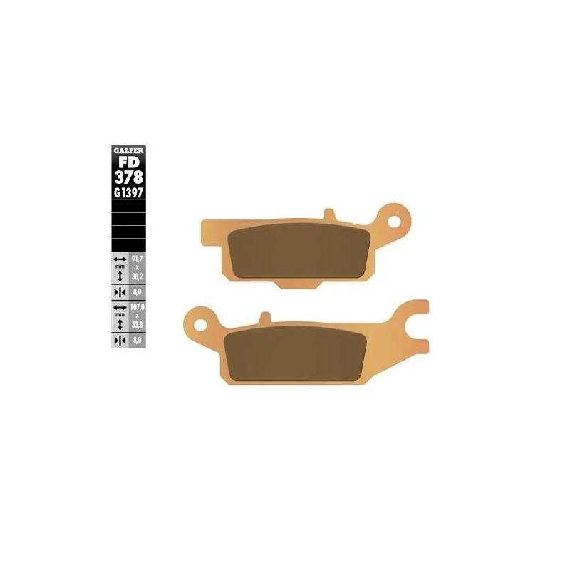 pastillas de freno moto galfer sinter quad fd378g1