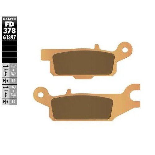 pastillas de freno moto galfer sinter quad fd378g1