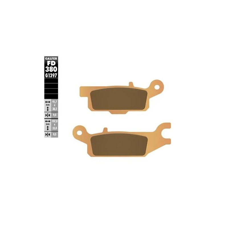 pastillas de freno moto galfer sinter quad fd380g1