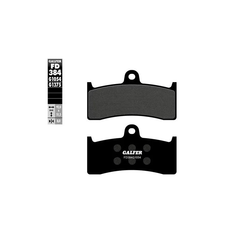 pastillas de freno moto galfer semi metal fd384g10